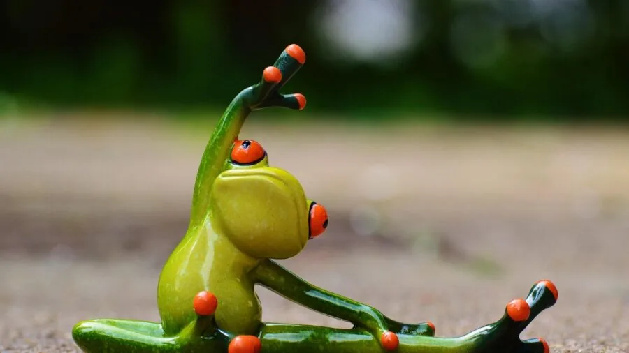 Athlete in focused training stance on stable ground, demonstrating proper form and balance during workout