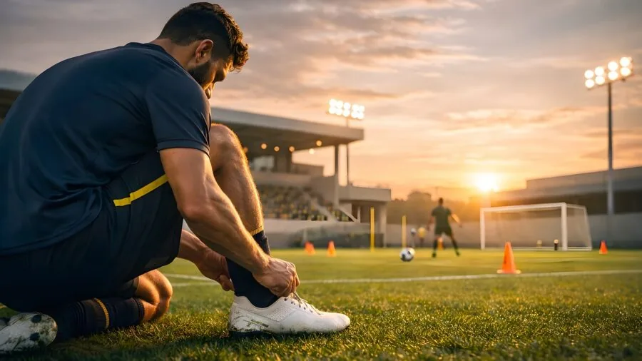 Baseball player in intense training session at field, showing commitment to skill development