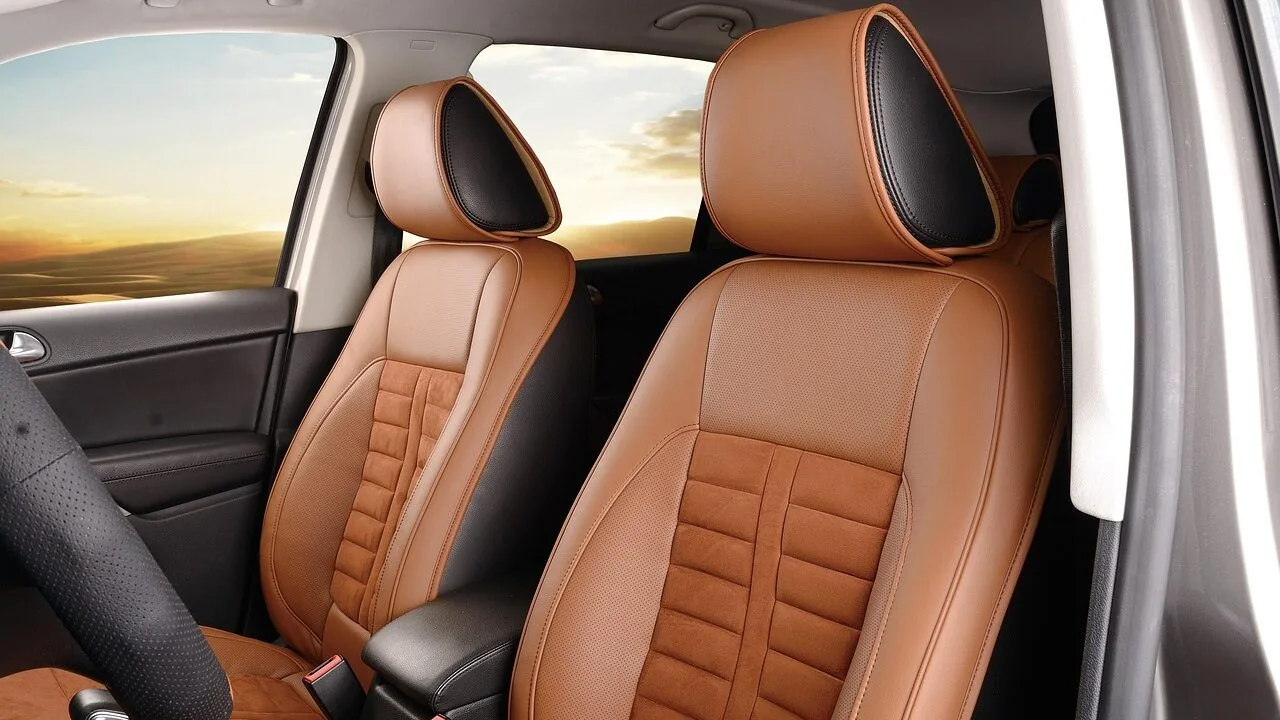 Car seat cooling cushion placed on front seat of vehicle