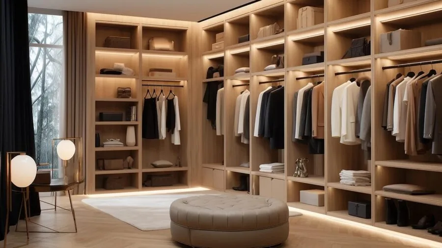 Clean, organized refrigerator interior showing well-arranged food storage and shelving layout