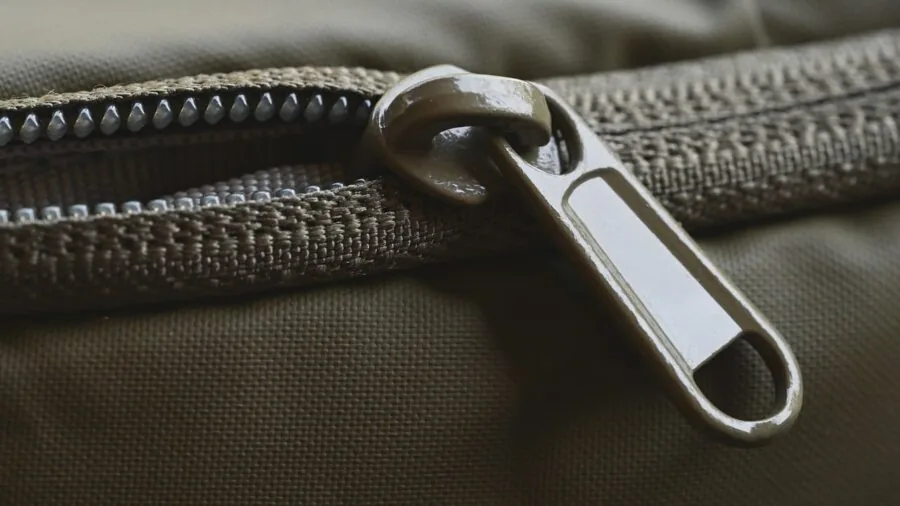 Close-up of double-stitched seam on fabric showing quality construction and durability