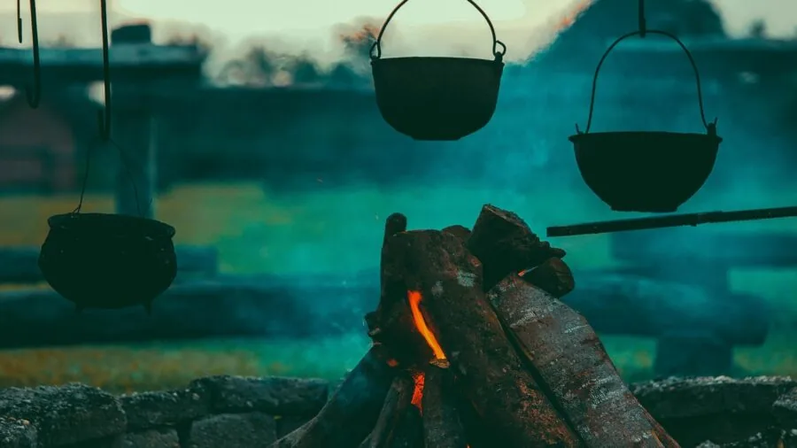 Close-up of hot oil bubbling vigorously in a pan during cooking, showing heat and temperature in action