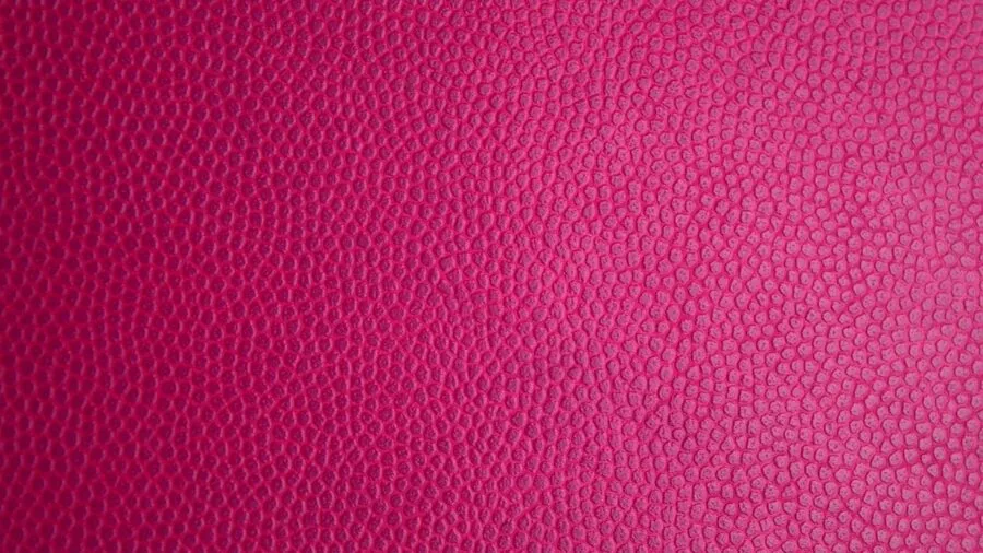 Close-up of synthetic leather material showing texture and quality detail in natural lighting