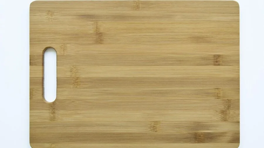 Close-up of various cooking surfaces and kitchen materials during food preparation
