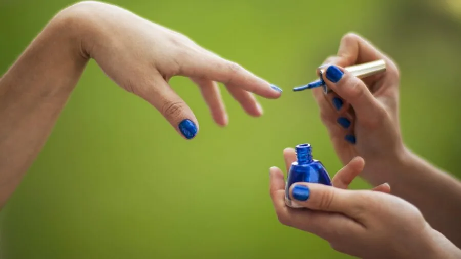 Close-up of well-maintained nails showing strength and health with natural nail care routine