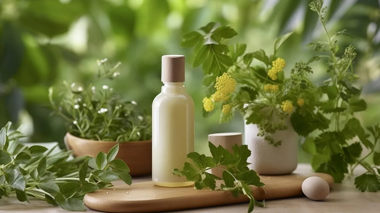 Collection of shampoo bottles displayed on a bathroom counter with natural lighting