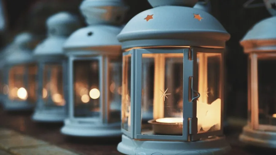 Cozy home interior with warm ambient lighting creating a relaxing evening atmosphere
