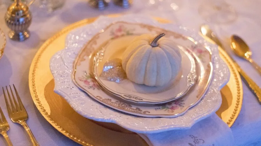 Elegant table setting with multiple place settings arranged for dinner service
