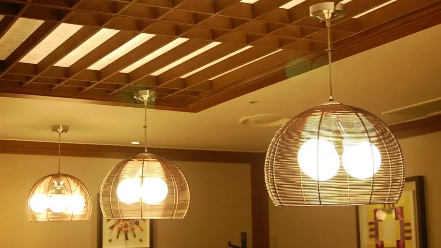 Glowing 3D puzzle displayed on shelf with ambient LED lighting in modern home interior
