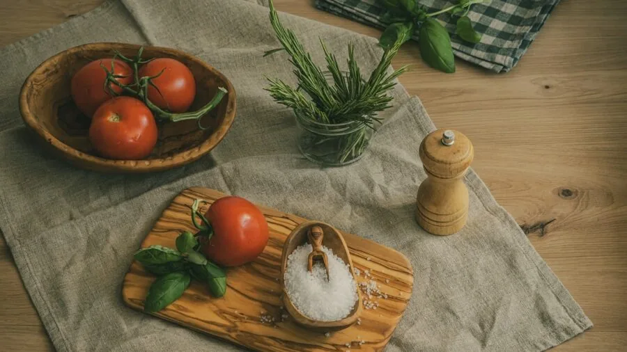 Home cook preparing meal on induction cooktop in contemporary kitchen