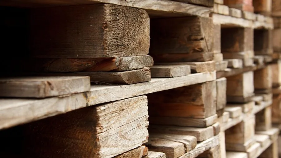 Industrial warehouse interior with shelving and inventory management in a storage facility