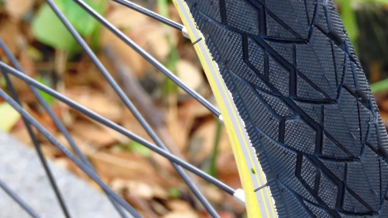Mountain bike on outdoor trail with natural lighting