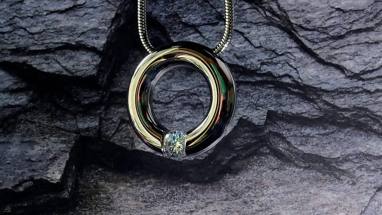 Multiple pendant necklaces worn and displayed showing various styles and designs