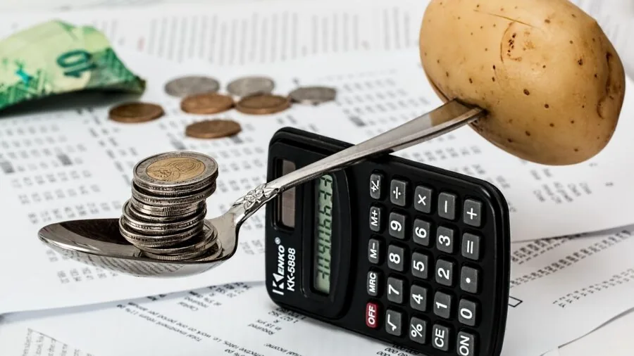 Parents discussing finances and making thoughtful purchasing decisions together at home