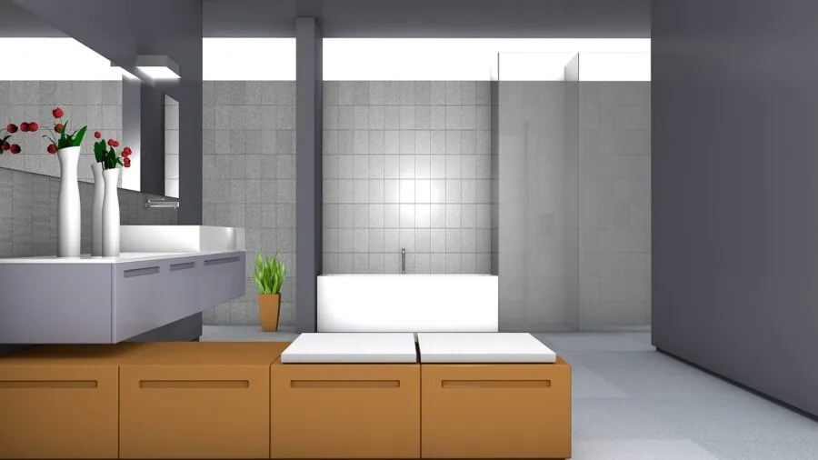 Person performing regular home cleaning and maintenance tasks in a modern living room