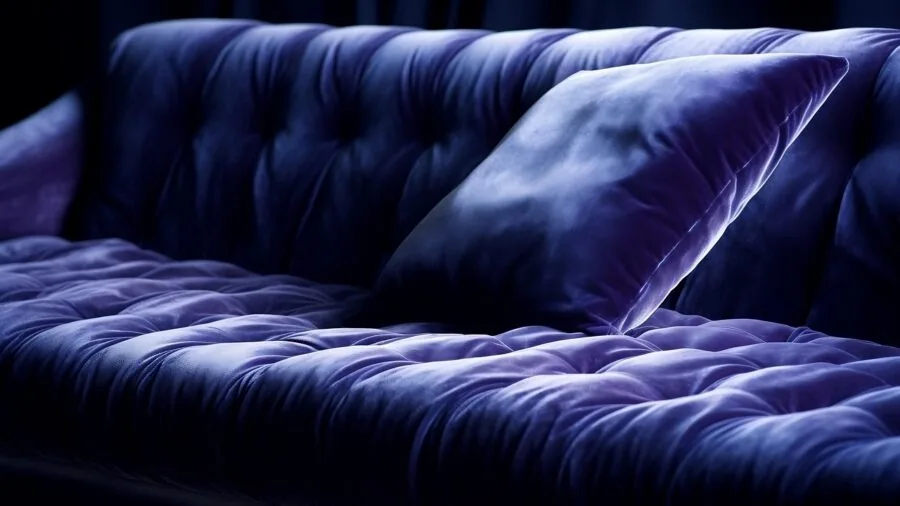 Person straightening fitted sheet corner on bed mattress in bedroom