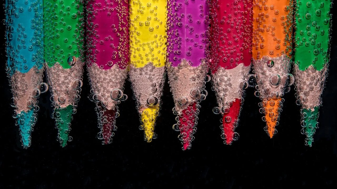 Various eyeliner products including pencil, liquid, and gel liners displayed with color swatches
