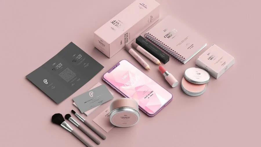 Woman examining skincare products while making a budget-conscious purchasing decision