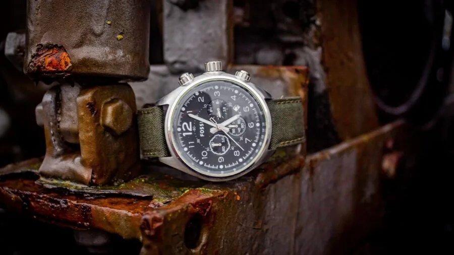 Woman glancing at her wristwatch while going about her daily activities